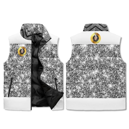 Personalized Puffer Vest, Custom Sleeveless Winter Jacket, Oversized Padded Gilet, Matching Group Trip Outfits, Custom Team Vests