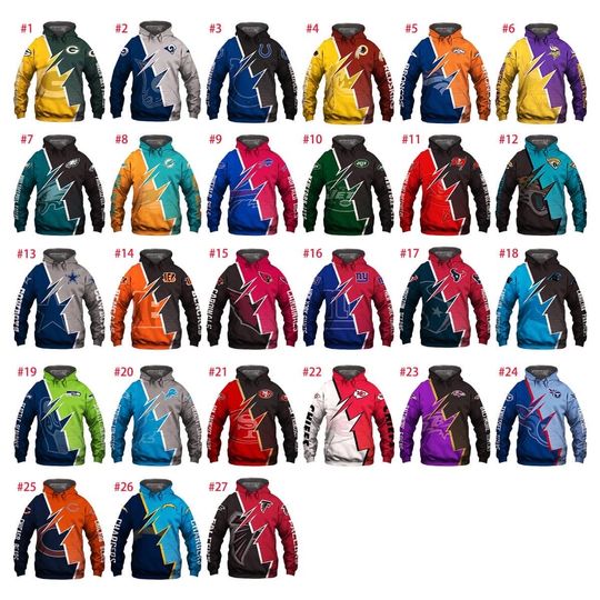 Discover Custom 3D Football Team Hoodie, American Football Shirt, Gift For Fan