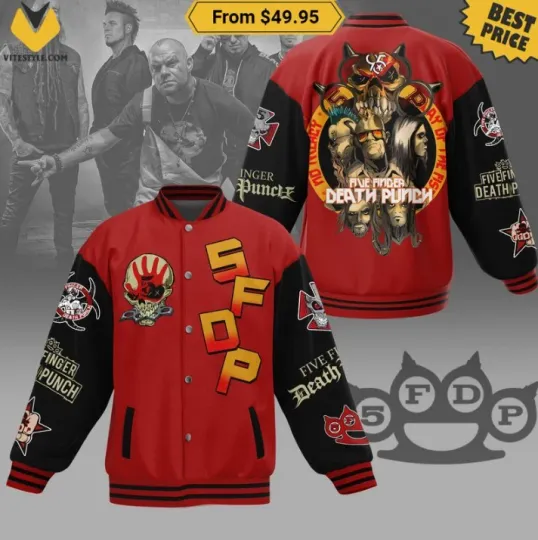 Discover Five Finger Punch Baseball Jacket Gift For Christmas