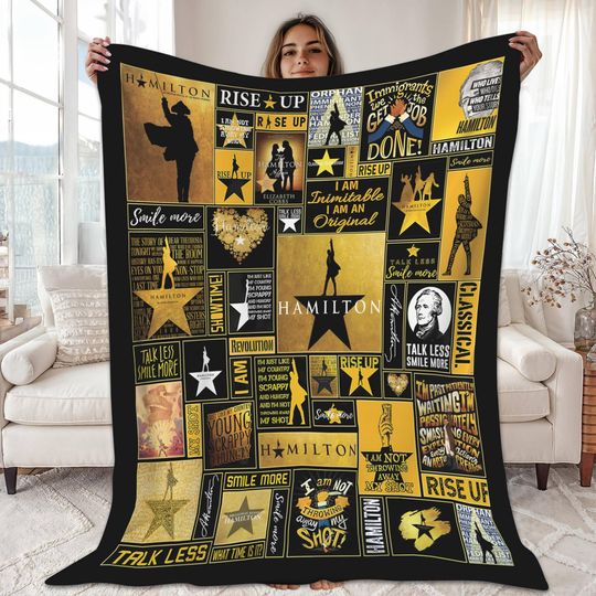 Discover Alexander Hamilton Theme Blanket, Hamilton Lovers Fleece Blanket, Hamilton Musical Fan Blanket, Christmas Gifts Throw Blanket For Couch Sofa