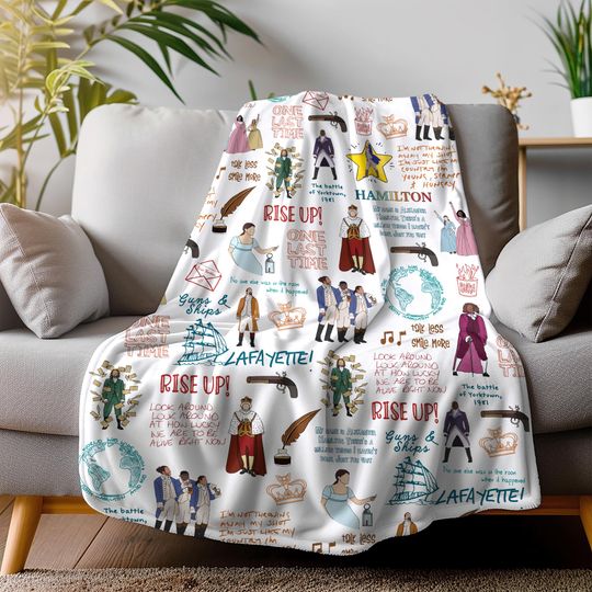 Discover Alexander Hamilton Theme Blanket, Hamilton Lovers Fleece Blanket, Hamilton Musical Fan Blanket, Christmas Gifts Throw Blanket For Couch Sofa