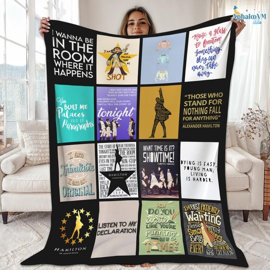 Discover Alexander Hamilton Blanket, Hamilton Throw Blanket, Alexander Hamilton Musical Blanket, Hamilton Fan Gifts, Christmas Gifts