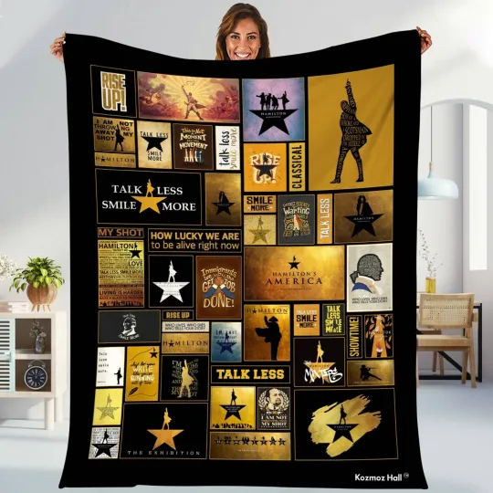 Discover Alexander Hamilton Plush Fleece Blanket, Hamilton Throw Blanket Hamilton Musical