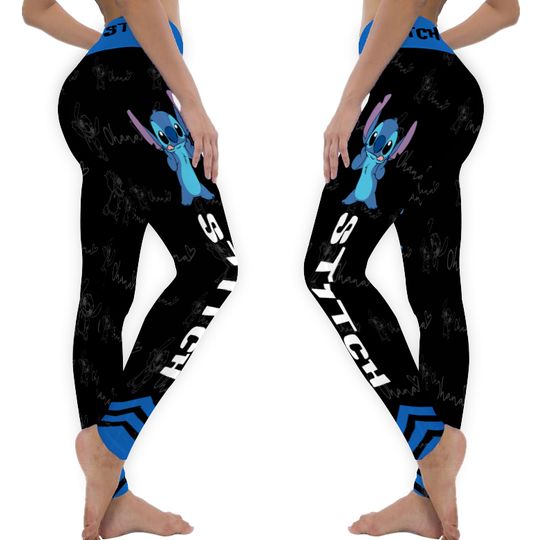 Animated Character Stitch 3D Hoodie Leggings, Lilo Stitch 3D Hoodie Leggings