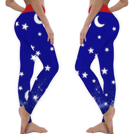 Sorcerer Mickey Women’s Leggings - Disney Yoga Pants Activewear for Adults