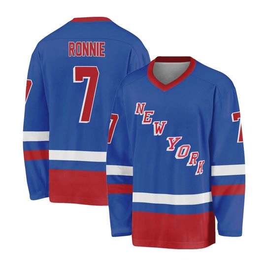 Design Men Gretzky #99 Hockey Jersey Blue Sewn Custom Any Name/Number