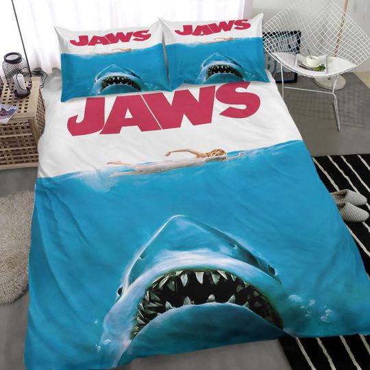 Jaws Movie Bedding Set Gift For Fans