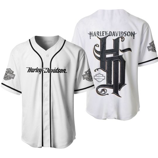 Harley Motor Davidsonn Baseball Jersey