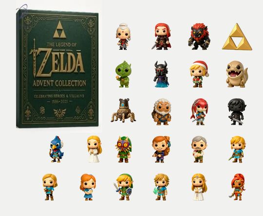 The Legend of Zelda Acrylic Advent Calendar 2025 Heroes and Villains Blind Box