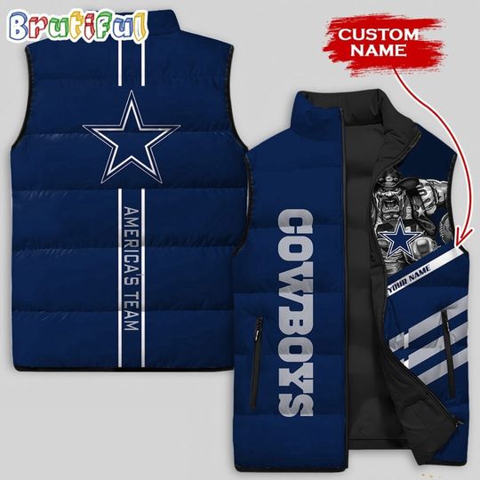 Dallas Cowboys Damn Right Sleeveless Down Jacket