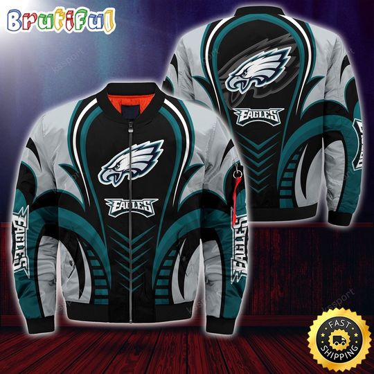 football Philadelphiaa Eagles Bomber Jacket Trendy Bomber Jackets