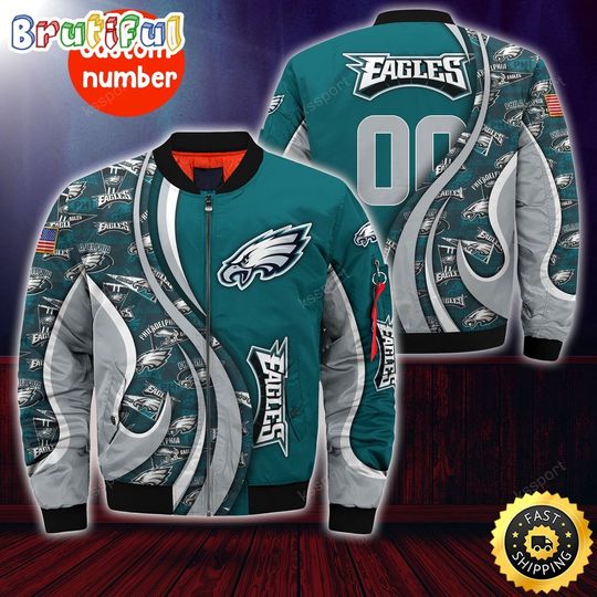 Discover Personalized football Philadelphia Eagles Bomber Jacket Urban Bomber Fashion