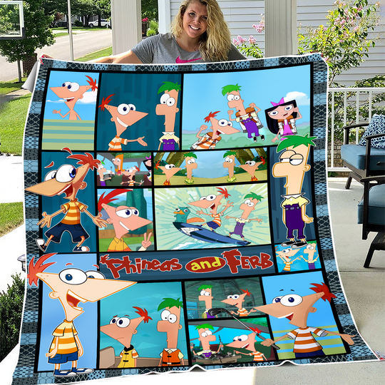 Phineas And Ferb Blanket, Phineas And Ferb Cartoon Movies Fleece Blanket