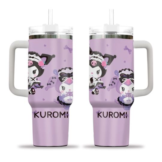 Sanrio Kuromi  Tumblers 40 oz With Handle | Christmas Gift
