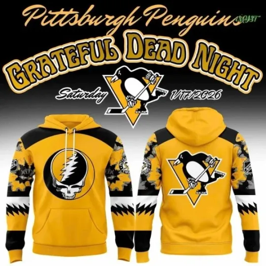 Discover Pittsburgh Hockey Jam Band Night 2026 3D All Over Print Hoodie