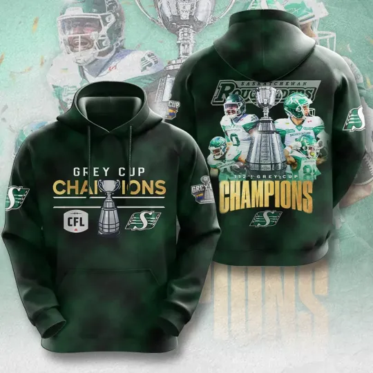 Discover Saskatchewan  2025 Grey Cup Champions 3D Apparel