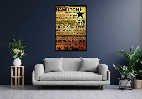 Discover Canvas Wall Art,Hamilton An American Musical Poster, Alexander Hamilton Taught ME Canvas Print,Movie Poster Gift,Hamilton The Musical Print