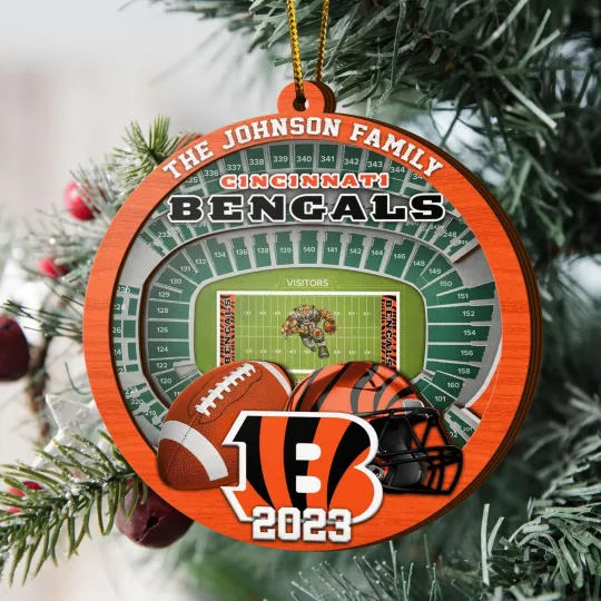 Discover Personalized Cincinnati Team Bengalss Sport Stadium Ornament Gift For Fans