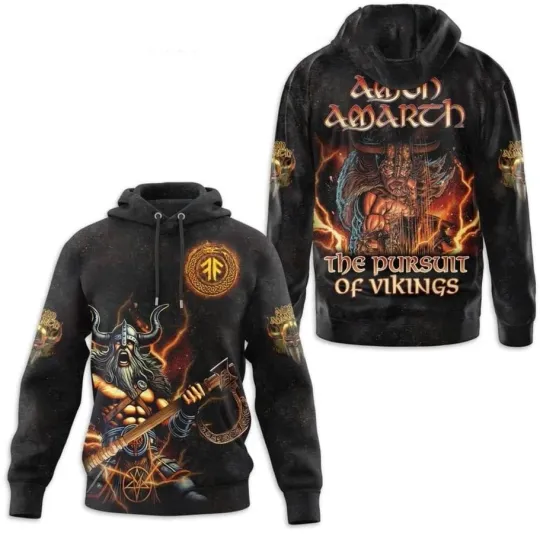 Amon Amarth The Pursuit Of Vikings 3D Hoodie