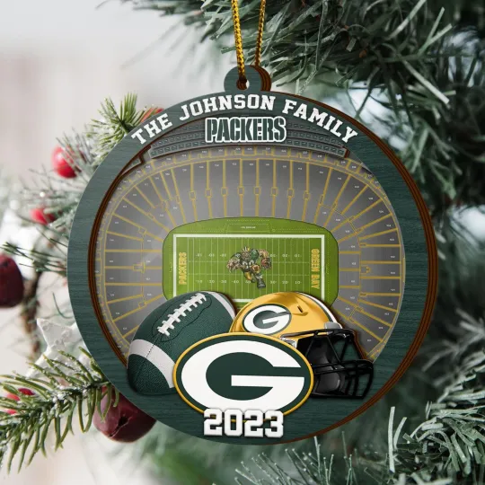 Discover Personalized Green Bay Team Packerss Sport Stadium Ornament Gift For Fans