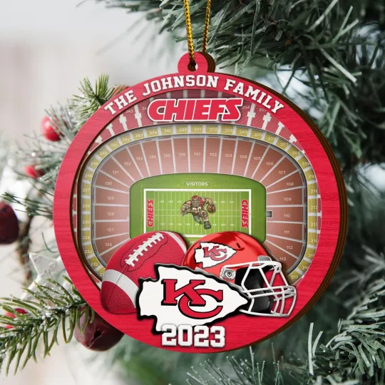 Personalized Kansas City Team Chiefss Sport Stadium Ornament Gift For Fans