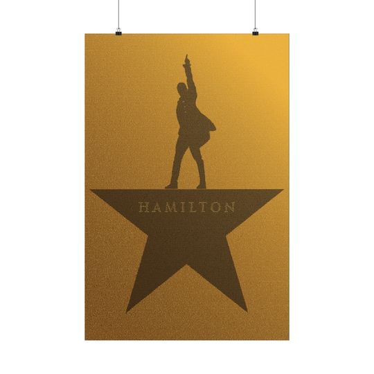 Discover Hamilton Scripted: A Typographic Poster of the Iconic Musical