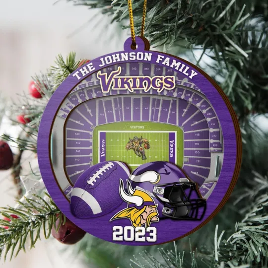 Discover Personalized Minnesota Team Vikingss Sport Stadium Ornament Gift For Fans