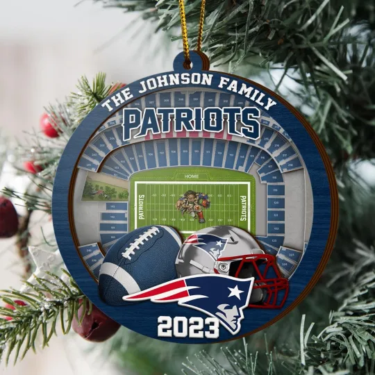 Discover Personalized New England Team Patriotss Sport Stadium Ornament Gift For Fans