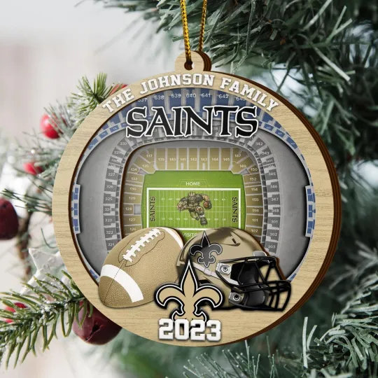 Discover Personalized New Orleans Team Saintss Sport Stadium Ornament Gift For Fans