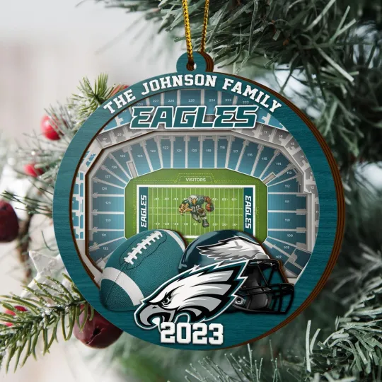 Discover Personalized Philadelphia Team Eagless Sport Stadium Ornament Gift For Fans