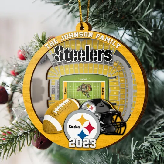 Discover Personalized Pittsburgh Team Steelerss Sport Stadium Ornament Gift For Fans