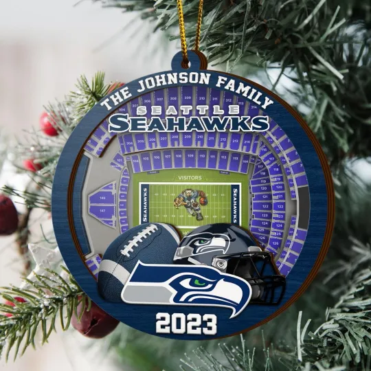 Discover Personalized Seattle Team Seahawkss Sport Stadium Ornament Gift For Fans