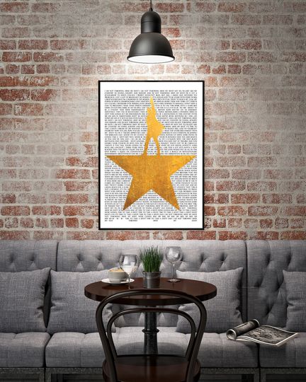 Discover Hamilton Lyric Print  Musical Theatre Wall Art  A4 Digital Download