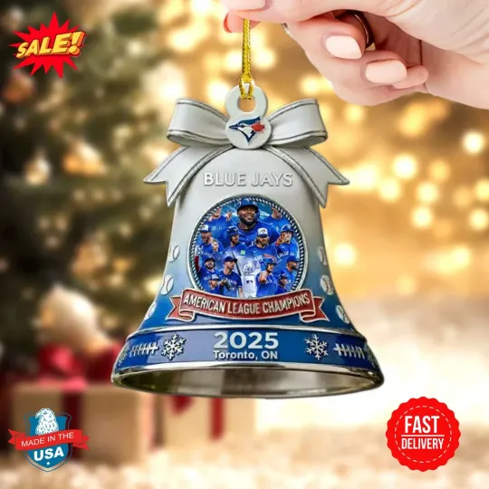 Discover Toronto Blue Jay 2025 American League Champions Acrylic Ornament