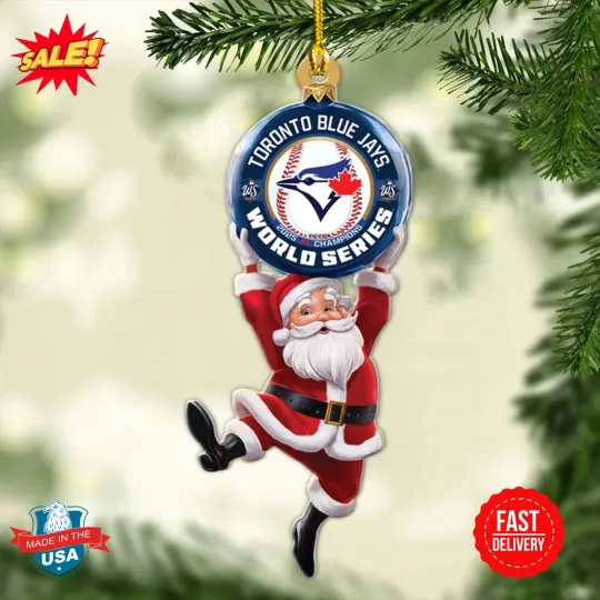 Discover Toronto Blue Jay 2025 American League Champions Acrylic Ornament