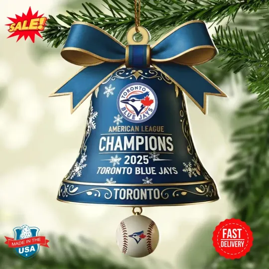 Discover Toronto Blue Jay 2025 American League Champions Acrylic Ornament