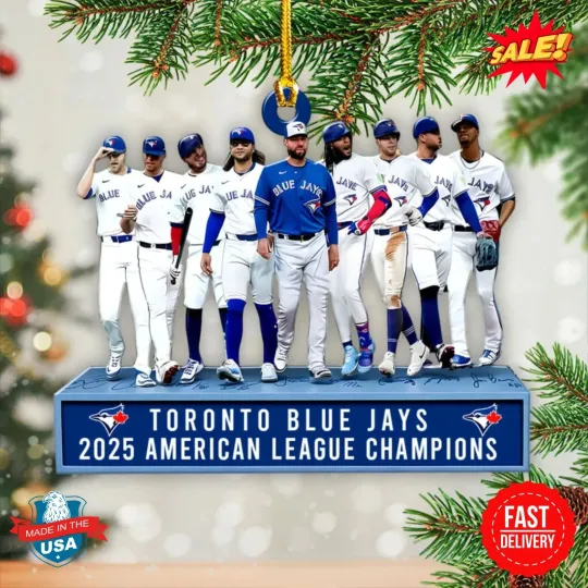 Discover Toronto Blue Jay 2025 American League Acrylic Ornament