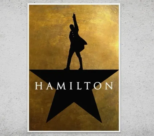 Discover Hamilton Movie Musical Poster, Vintage Broadway Art Print, Theater Wall Art