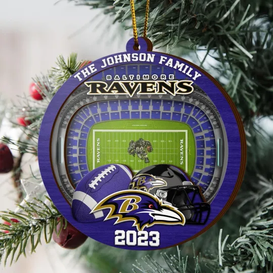 Discover Personalized Baltimore Team Ravenss Sport Stadium Ornament Gift For Fans
