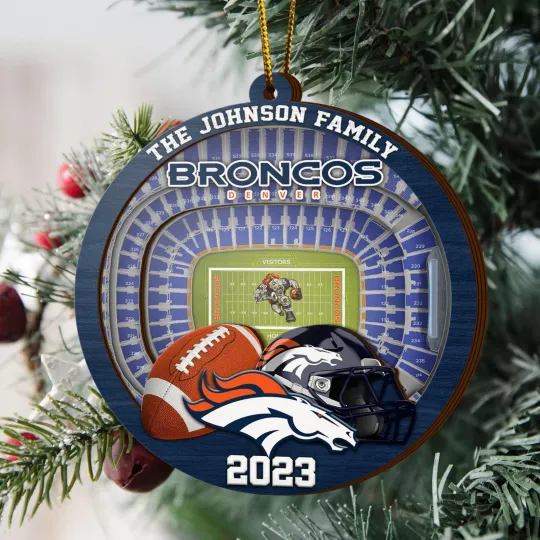 Discover Personalized Denver Team Broncoss Sport Stadium Ornament Gift For Fans