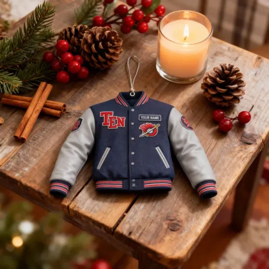 Discover XMAS Tennessee Football Varsity Jacket Ornament Custom Gift