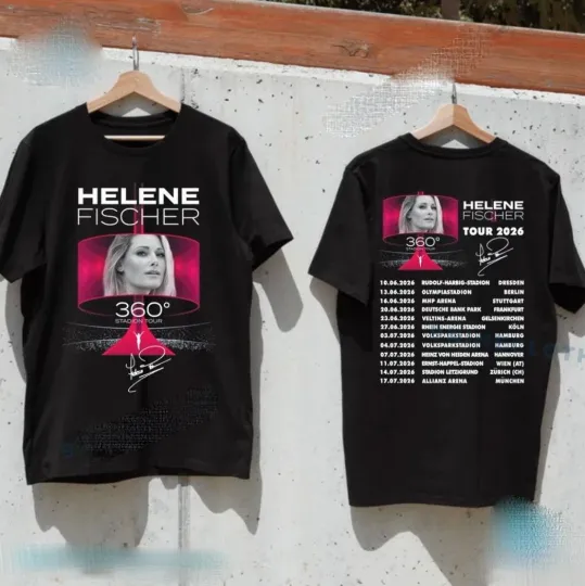 Discover Helene Fischer 360° Stadion Tour 2026 T-shirt Fans Gift Size S-4XL