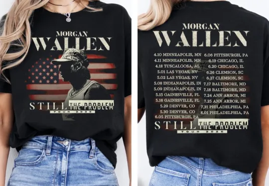 Discover Wallen Western Still The Problem Tour 2026 Schedule Tour Dates shirt