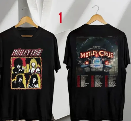 Discover Motley Crue Carnival of Sins Tour 2026 US T-Shirt
