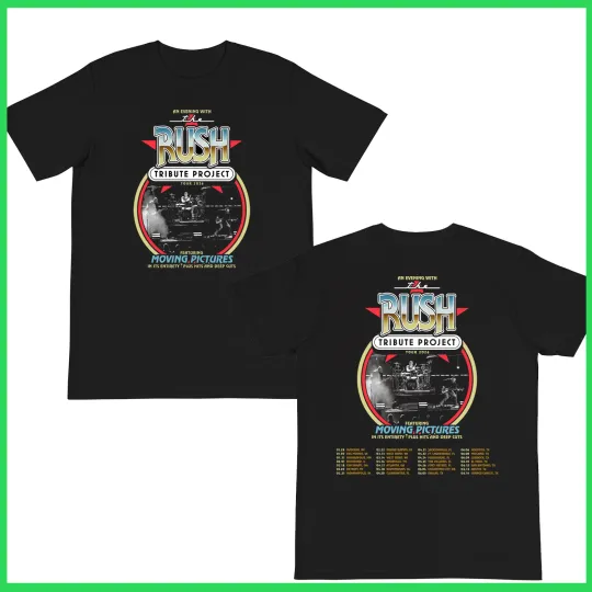 Discover Rush Moving Pictures 2026 Tour T Shirt