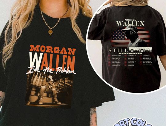 Discover Wallen Western Still The Problem Tour 2026 Front and Back Graphic Shirt, Morgan Tour Shirt, Country Music Tee, Still The Problem Shirt