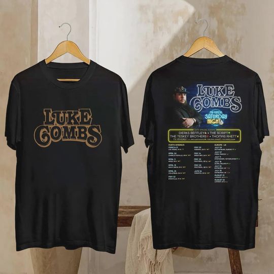 Discover Lukee Comb My Kinda Saturday Night Tour 2026 Shirt, Country Concert Tee, Vintage Tour T-Shirt, Hoodie & Sweatshirt, Fast Shipping!