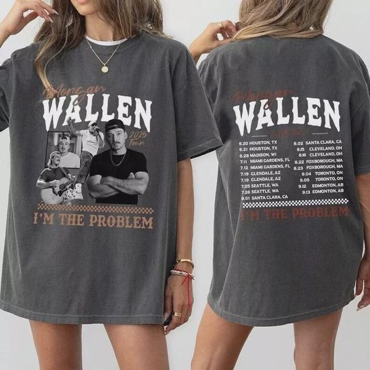 Discover Mor.gan Wall.en Concert Shirt, I'm The Problem Tour 2025 T-Shirt