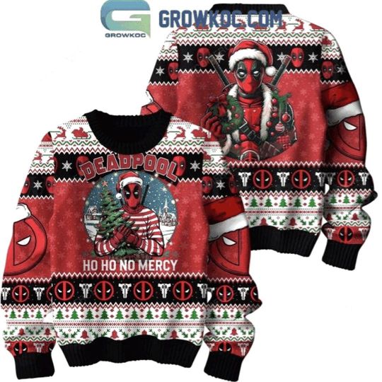 Discover Deadpool No Mercy Xmas Ugly Sweater