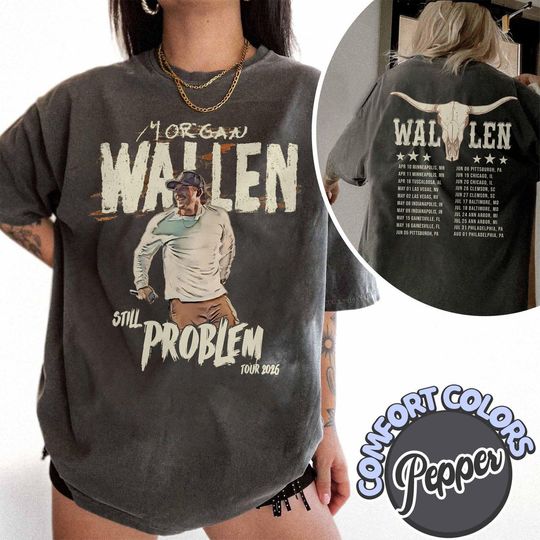 Discover Comfort Colors Wallen Western Still The Problem Tour 2026 T-Shirt, Wallen Western Country Music Shirt, Wallen Western Tour 2026 Shirt